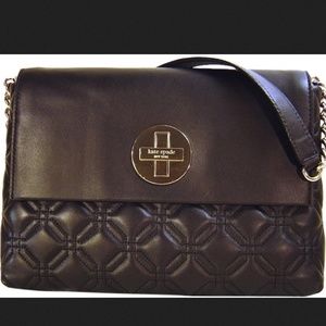 Kate Spade black astor court quilted bag